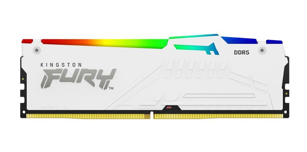 זיכרון Kingston FURY Beast White RGB 16GB DDR5 5600MHz CL36 EXPO