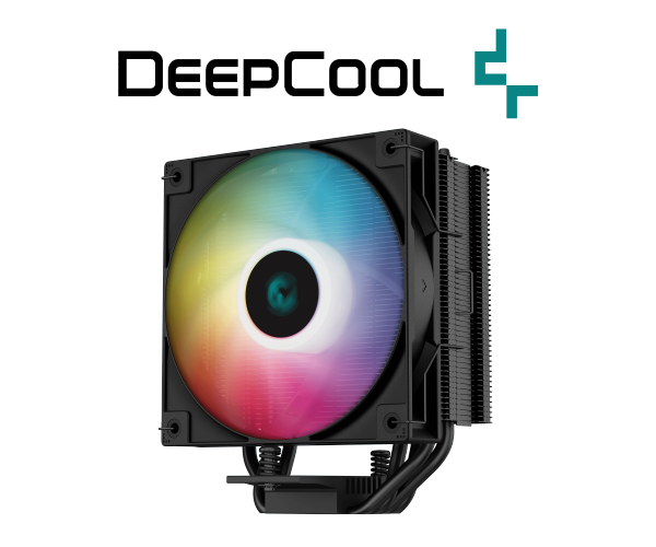 מאוורר קירור למעבד DeepCool AG400 – קירור אוויר – מאוורר 120 מ"מ – TDP עד 220W – גובה 150 מ"מ – תואם AM4/AM5 ו-LGA 115X/1200/1700/1851 – צבע שחור