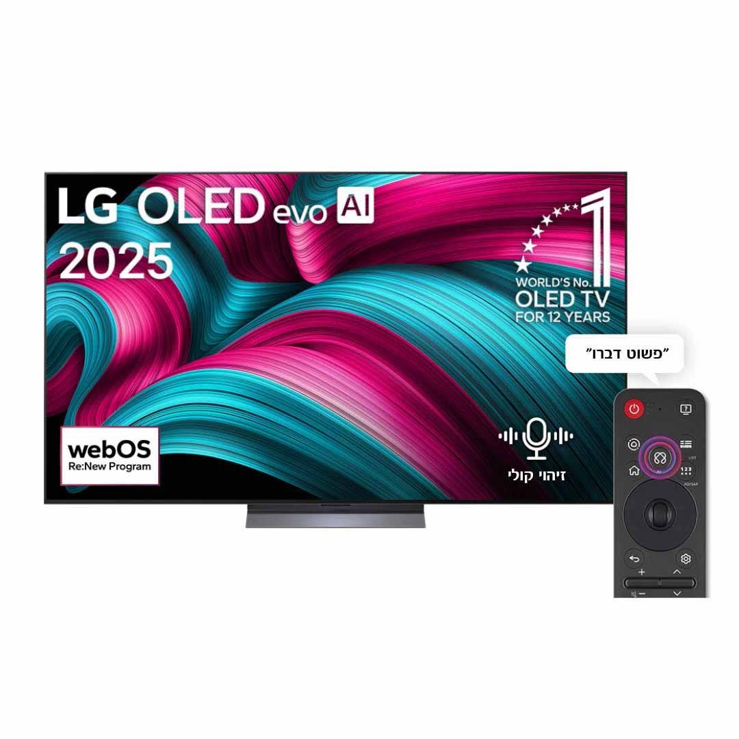 טלוויזיה 77 חכמה LG OLED ברזולוציית 4K דגם: OLED77C56LA