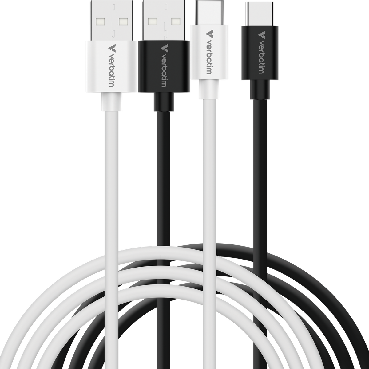 VERBATIM SYNC&CHARGE USB A TO USB C 1M – מארז זוגי