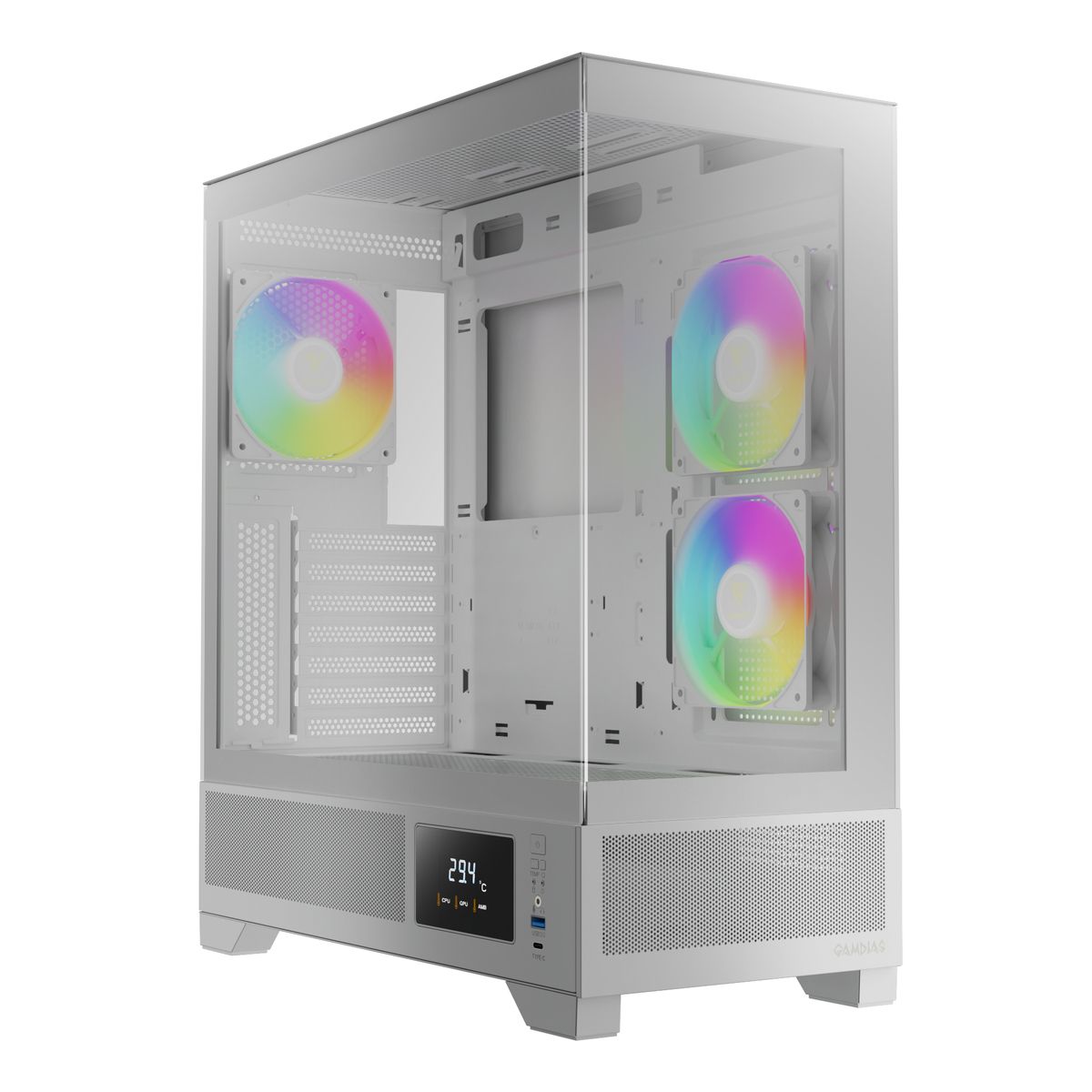 מארז מחשב GAMDIAS ATLAS M1 WHITE