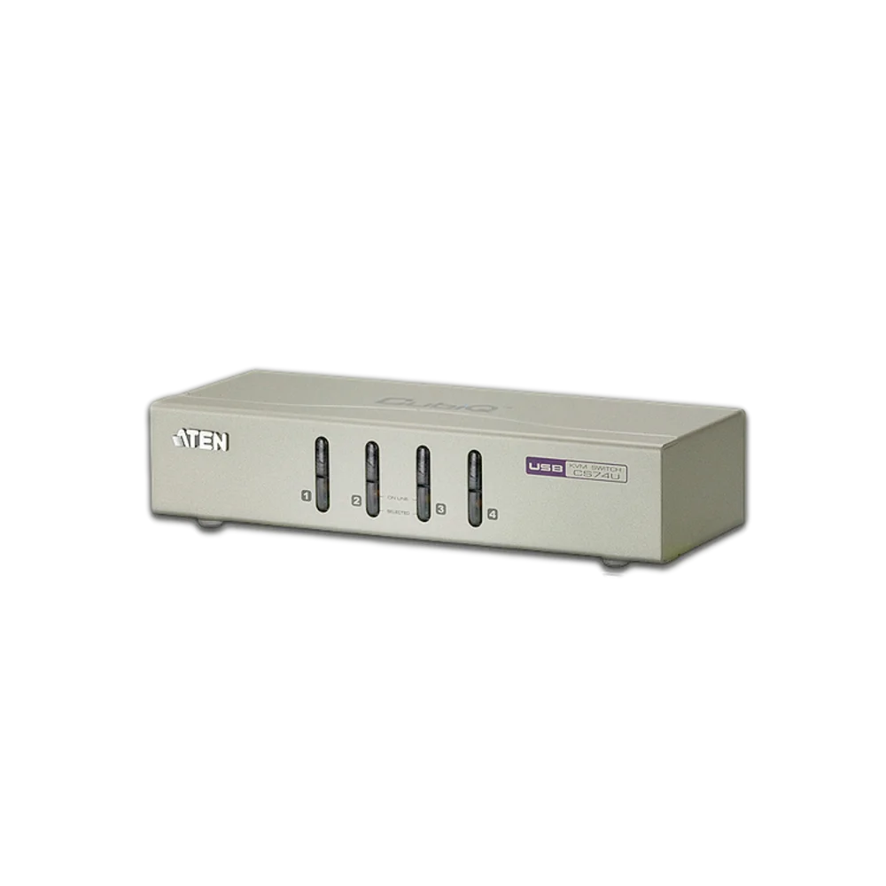 CS82U 2-Port PS 2-USB VGA KVM Switch מבית ATEN