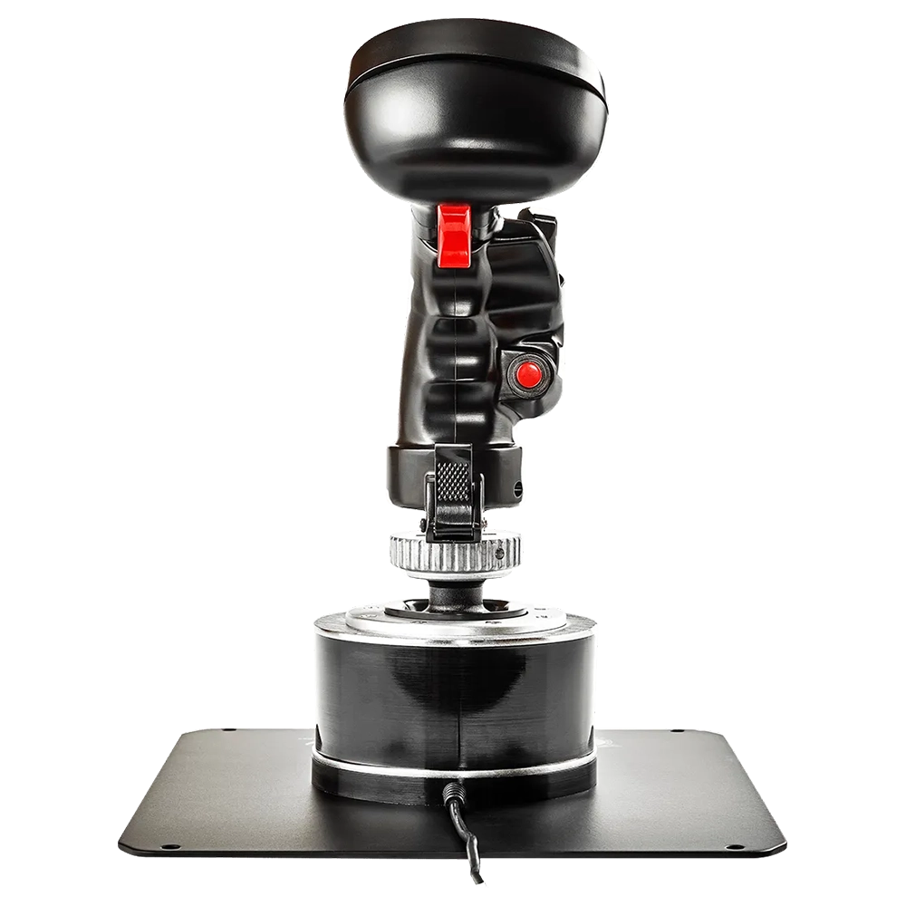 ידית טיסה Thrustmaster F/A-18C Hornet HOTAS – רפליקה מתכת 1:1 – 19 כפתורים לתכנות – תואם בסיסי HOTAS
