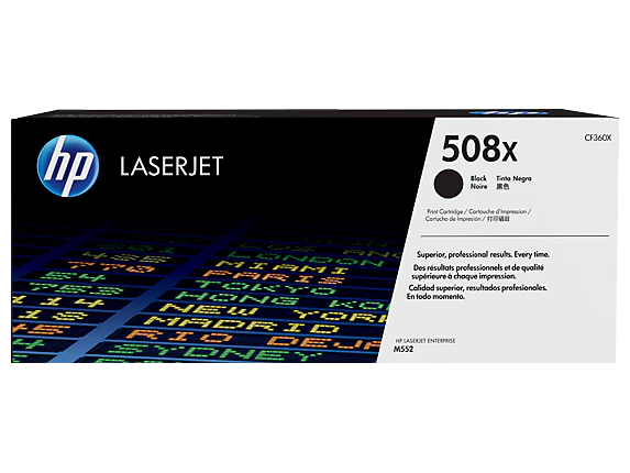 טונר HP שחור 508X לליזר CF360X M553
