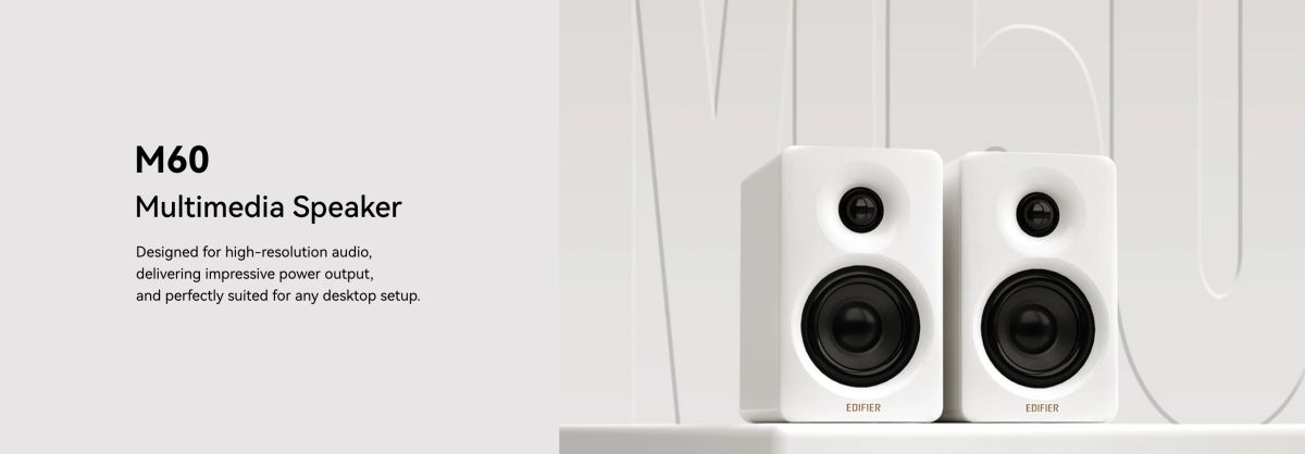 EDIFIER M60 - DT Bluetooth Bookshelf Speaker HiRes (white)