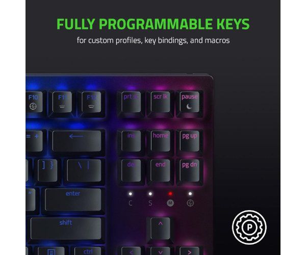מקלדת גיימינג Razer BlackWidow v3 TKL Wired RGB Green Switches