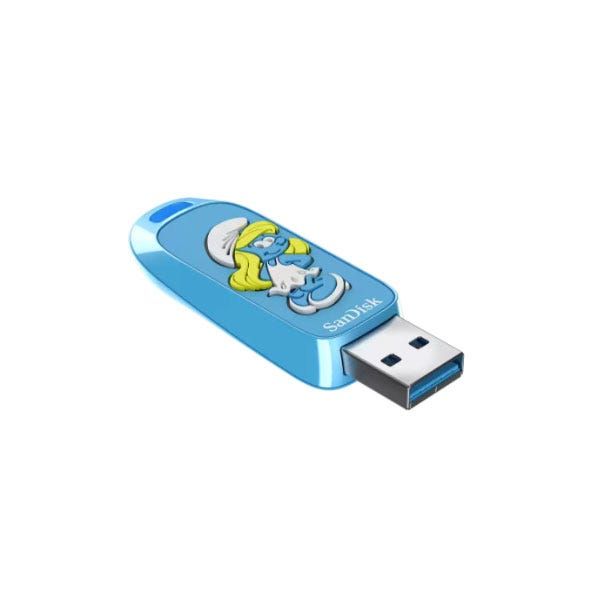 זיכרון נייד Smurfs USB  בנפח 256GB מבית Sandisk דגם SDCZIS-256G-G46