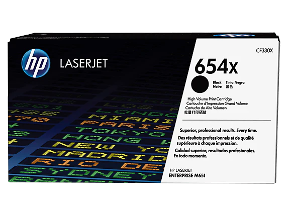 טונר HP שחור 654X לליזר CF330X M651