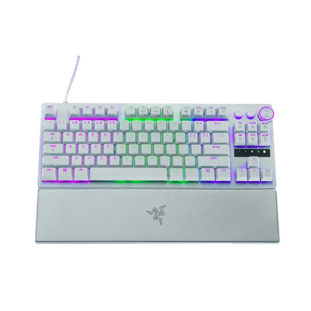 מקלדת גיימינג Razer Huntsman V3 Pro Tenkeyless – לבן