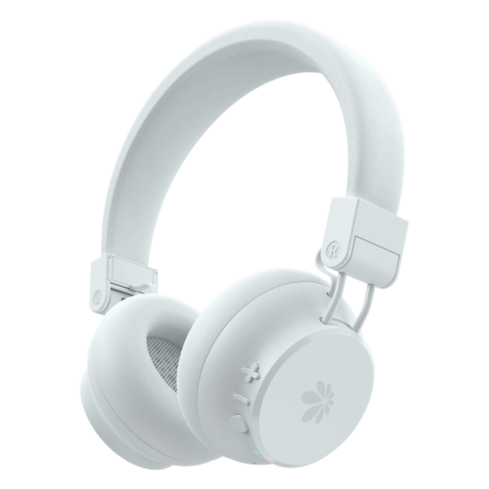 אוזניות Bluetooth MIRACASE MANC300 – ביטול רעשים ANC – מתקפלות – צבע אפור בהיר – אחריות שנה
