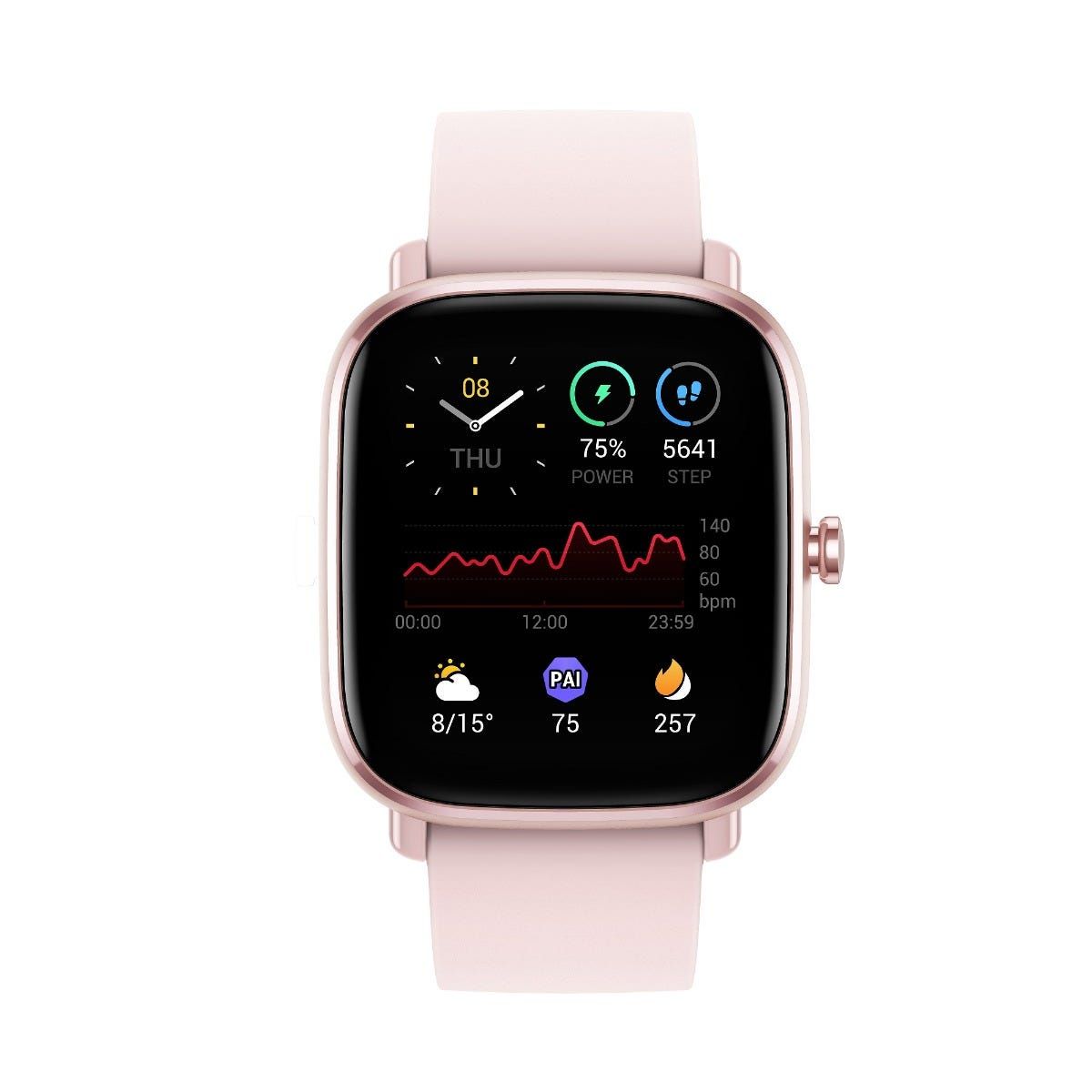 שעון חכם Amazfit דגם GTS 2 MINI בצבע Flamingo Pink