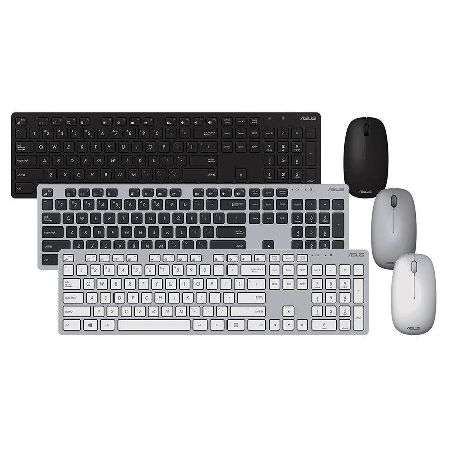 ASUS W5000 Wireless Keyboard and Mouse Set - White