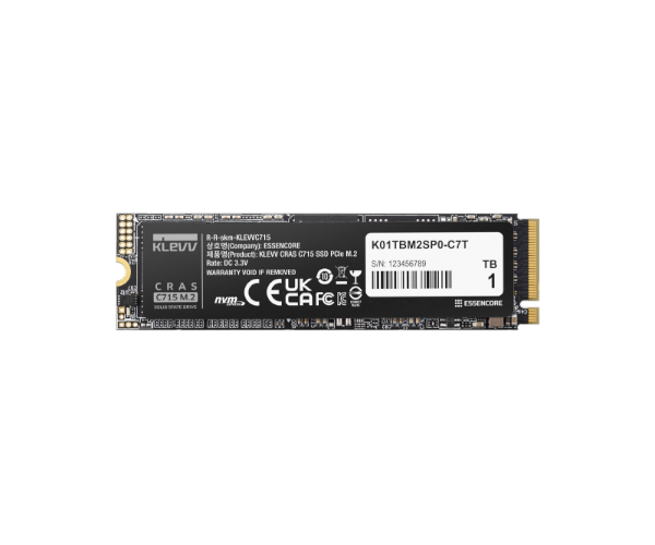 דיסק SSD KLEVV CRAS C715 512GB M2 NVMe Gen3 3200MBs