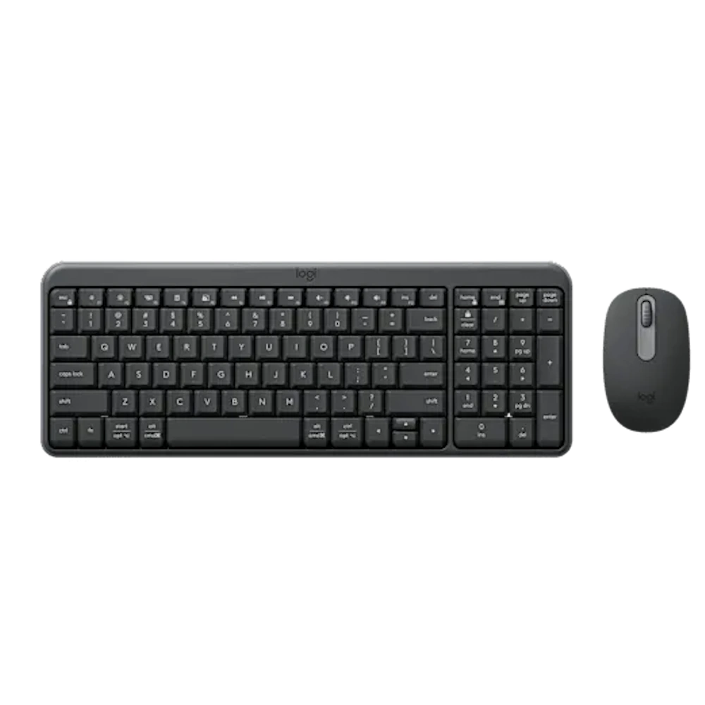 סט מקלדת ועכבר אלחוטיים Logitech MK250 Bluetooth – בצבע Graphite