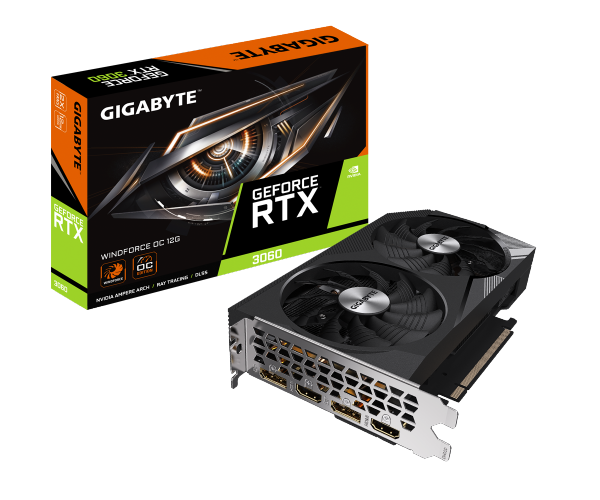 כרטיס מסך OC 12GB Rev 2.0  Gigabyte RTX 3060 Windforce 2