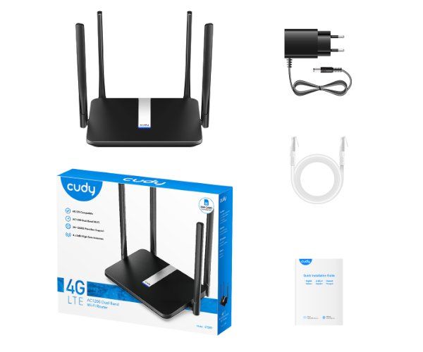 נתב אלחוטי Cudy LT500 4G AC1200 Dual Band Router