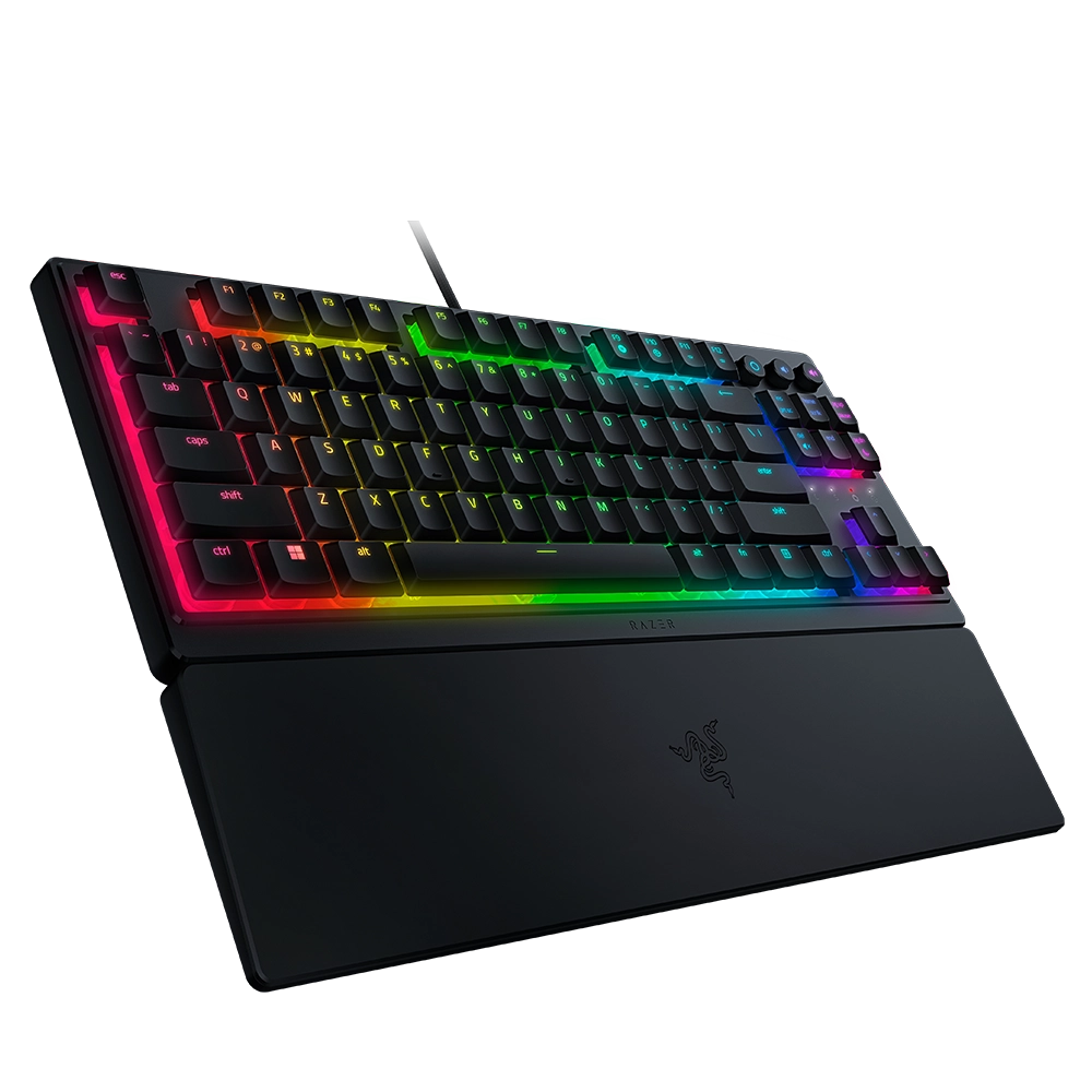 מקלדת גיימינג Razer Ornata V3 TKL – Mecha-Membrane – RGB – משענת יד מגנטית
