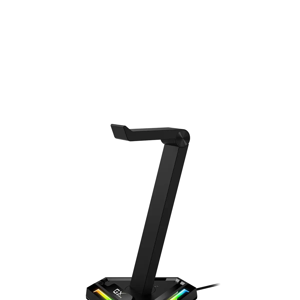 סטנד לאוזניות ומפצל USB כולל תאורה GENIUS GX-UH100