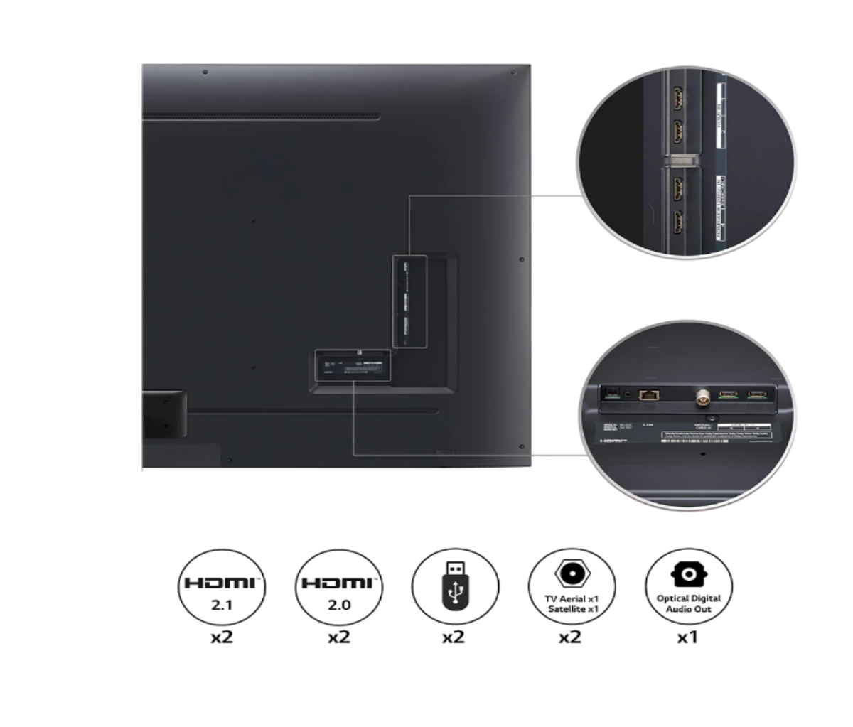 טלוויזיה 86 חכמה LG UHD ברזולוציית 4K דגם: 86UQ90006LC