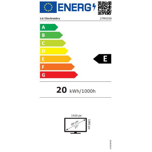 מסך מחשב 27 Full HD 100hz IPS תוצרת LG דגם: 27MS550-B
