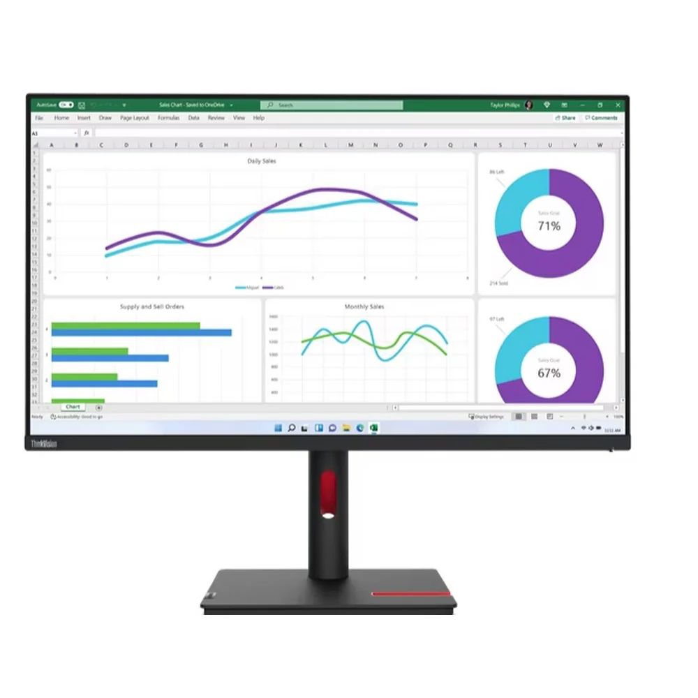 מסך Lenovo ThinkVision T32h-30 32