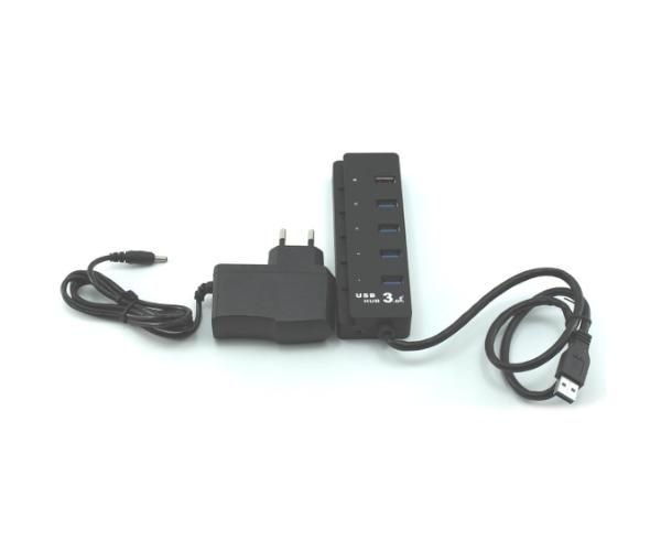 מפצל אקטיבי כולל חיבור מתח Gold-Touch 4 PORT USB 3.0
