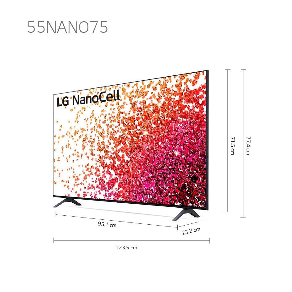 טלוויזיה 50 חכמה LG NANO CELL ברזולוציית 4K דגם: 50NANO75VPA