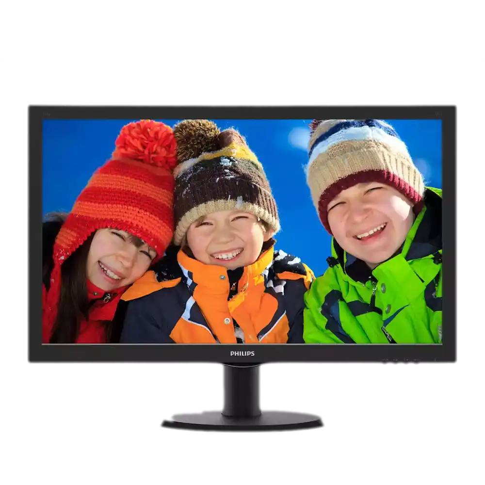 מסך מחשב PHILIPS 23.6 Full HD HDMI VGA DVI רמקולים מובנים באחריות יבואן רשמי 3 שנים