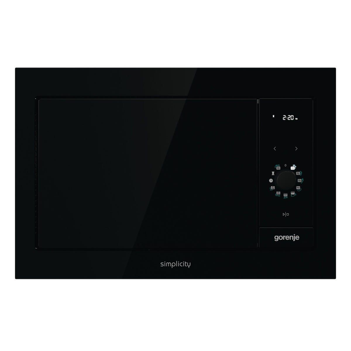 מיקרוגל בנוי gorenje שחור 23 ליטר דגם BM235G1SYB