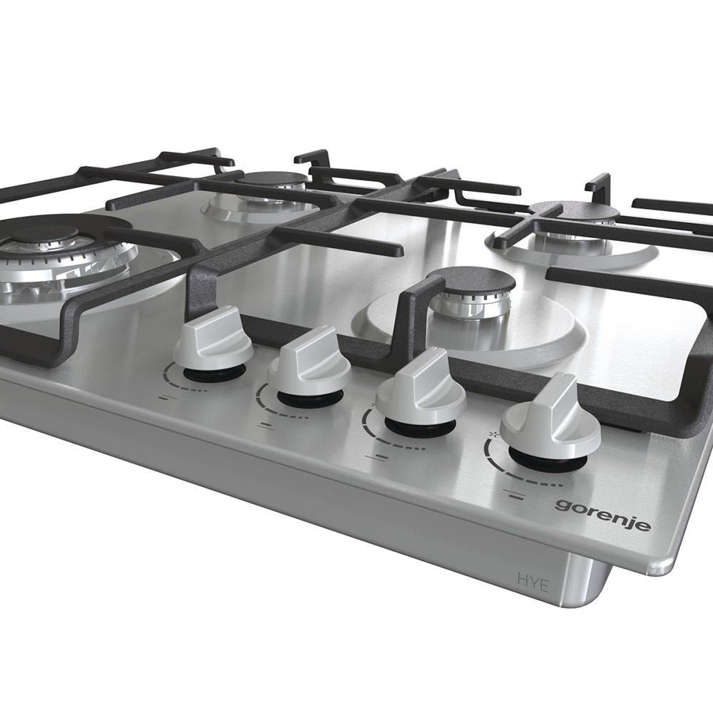 כיריים גז gorenje בגימור נירוסטה 60 סמ דגם GW641EX