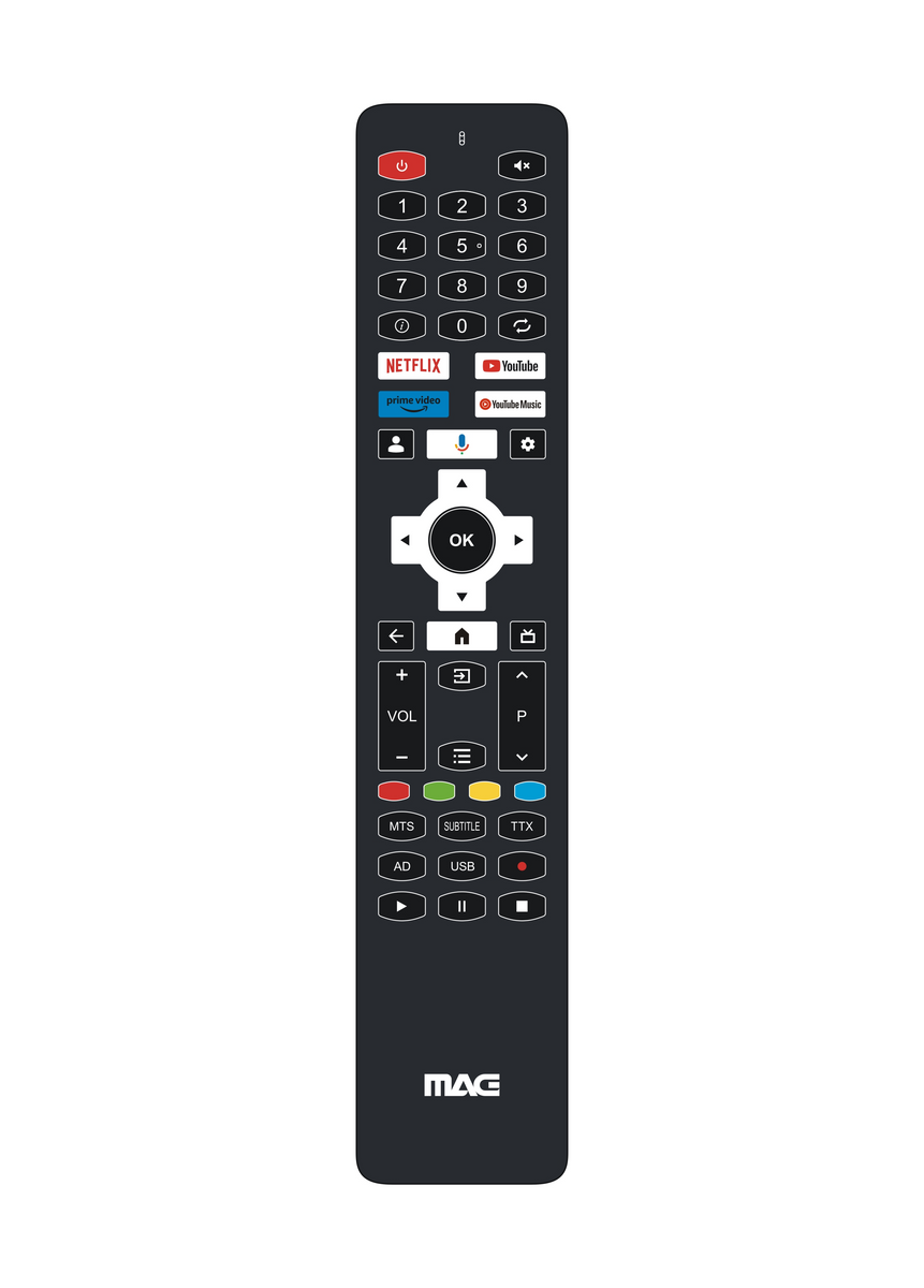 טלוויזיה חכמה MAG 75 אינץ' 4K LED Google TV עם שלט קולי NETFLIX מובנה, 3 יציאות HDMI, זיכרון 2GB, באחריות יבואן רשמי 3 שנים