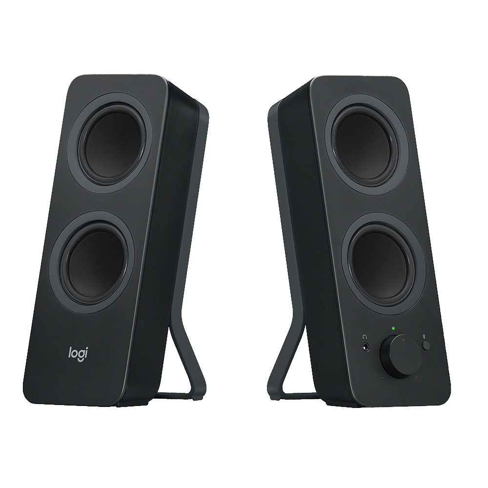 רמקולי מחשב Logitech Z207 – סטריאו Bluetooth – 10W שיא / 5W RMS – כניסת 3.5 מ"מ – צבע שחור