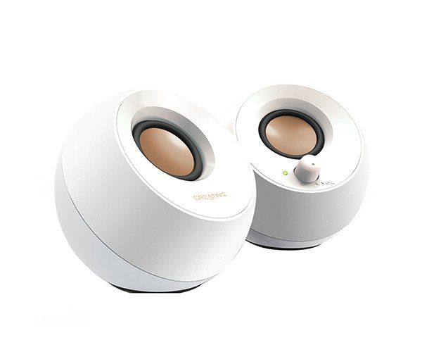 רמקולים למחשב USB powered White  Creative Pebble