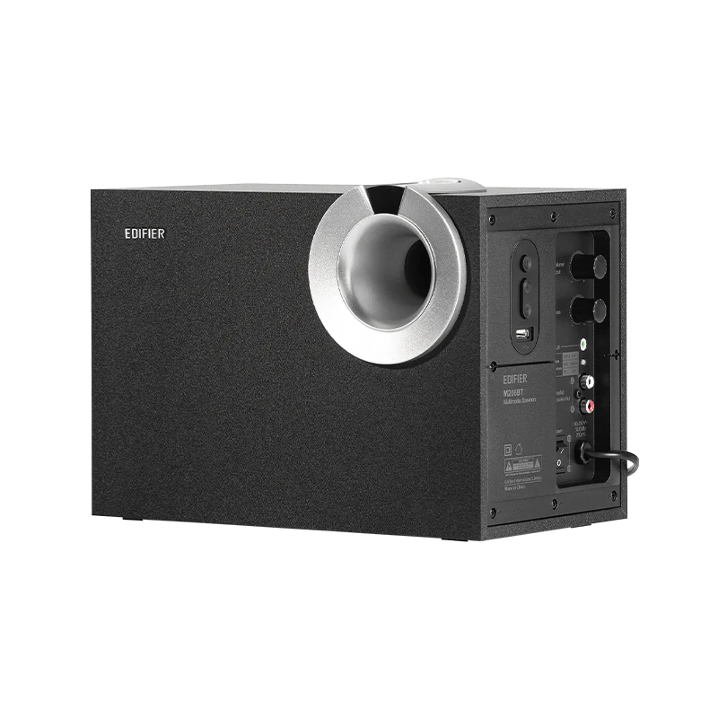 מערכת רמקולי מחשב Edifier M206BT 2.1 – הספק 34W RMS – Bluetooth – שחור