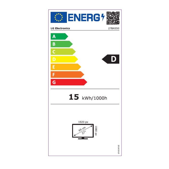 מסך מחשב מקצועי 27 IPS FHD תוצרת LG דגם: 27BA550-B