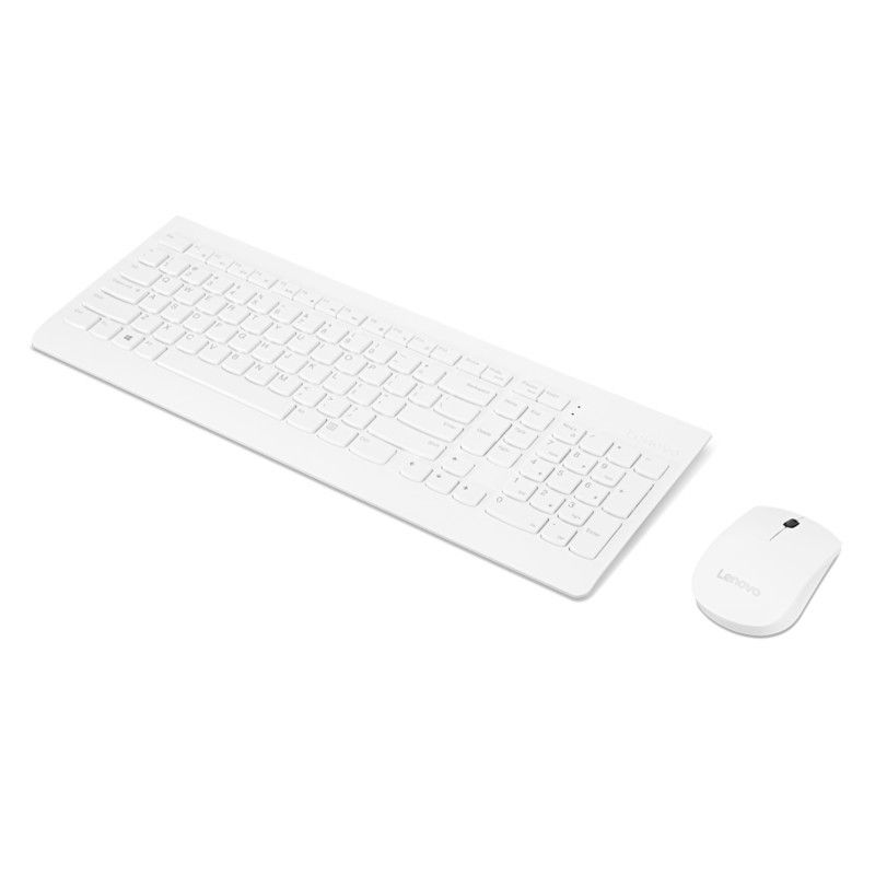 סט מקלדת ועכבר אלחוטי Lenovo 510 – 2.4GHz – עברית/אנגלית – לבן