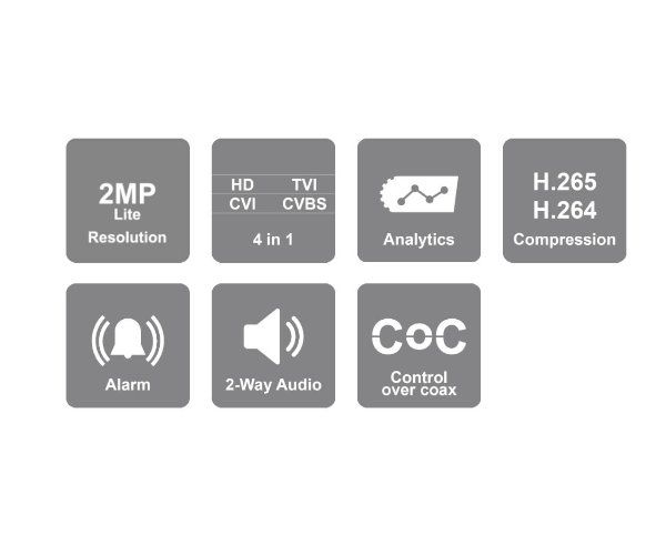 מכשיר הקלטה משולב PROVISION SH-8100A5N-2L MM 1TB 8AHD+2IP
