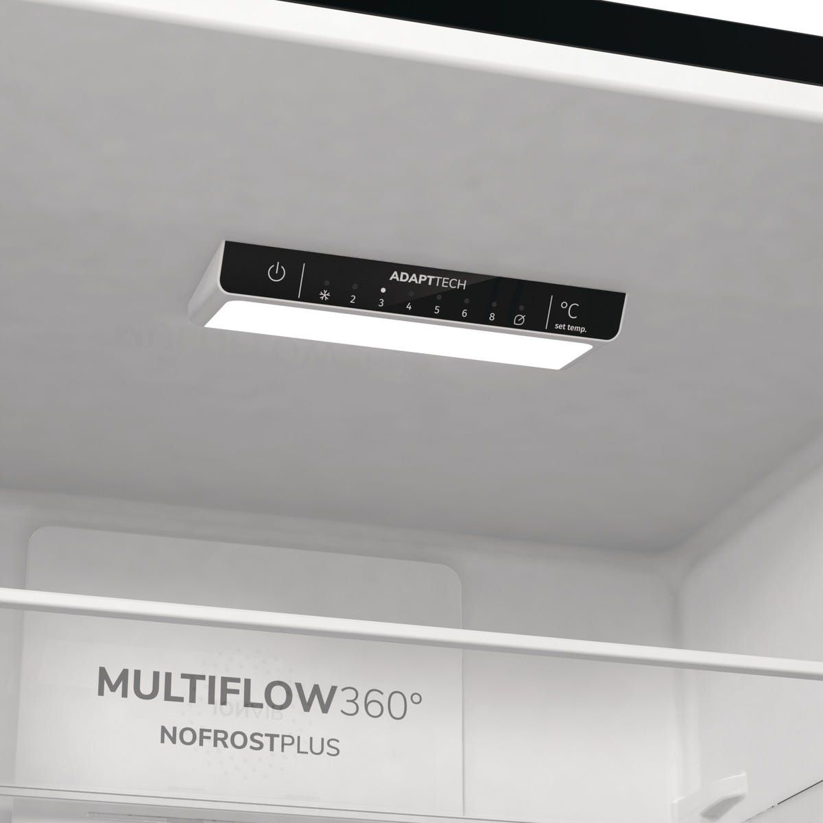 מקרר 2 דלתות gorenje מקפיא תחתון 330 ליטר נירוסטה שחורה דגם NRK6202EBXL4
