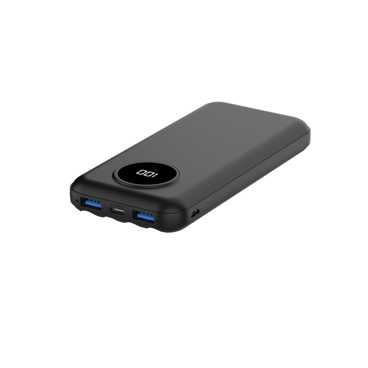 סוללת גיבוי Proview 10000mAh USB שחור עם תצוגת LCD באחריות יבואן רשמי