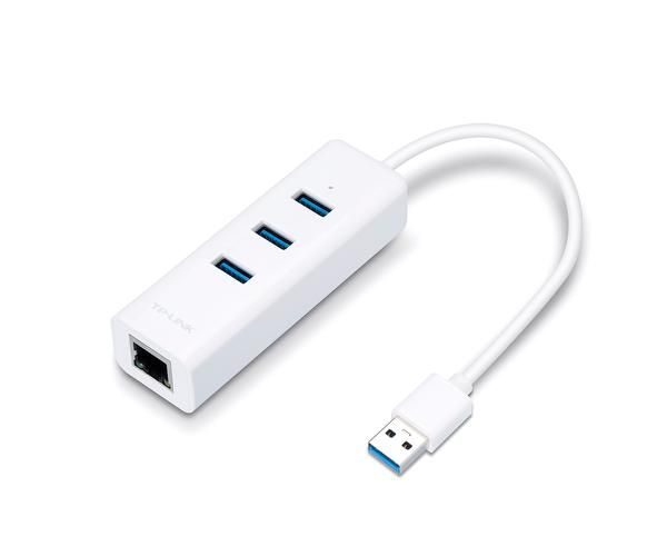USB 3.0 to Gigabit Ethernet + USB HUB 3-port USB 3.0