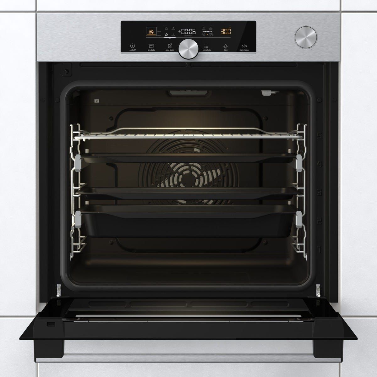 תנור בנוי gorenje בגימור נירוסטה דגם BSA6747A04X