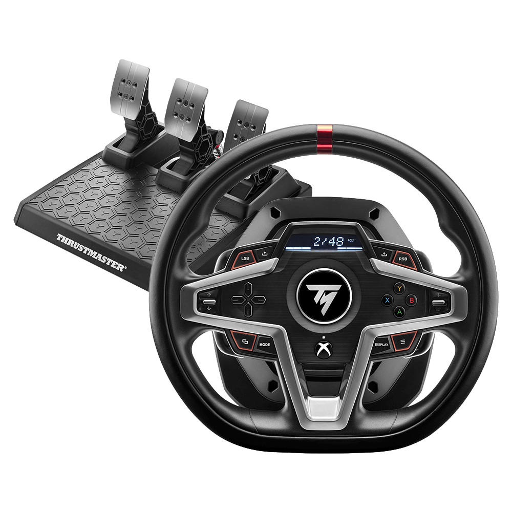 הגה מירוצים Thrustmaster T248X – HYBRID DRIVE – Xbox ו-PC – כולל דוושות מגנטיות