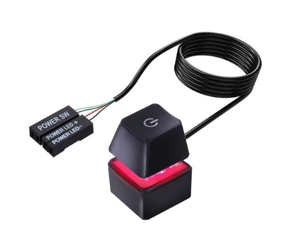 כפתור כיבוי והדלקה Pc Power Reset Button With RGB