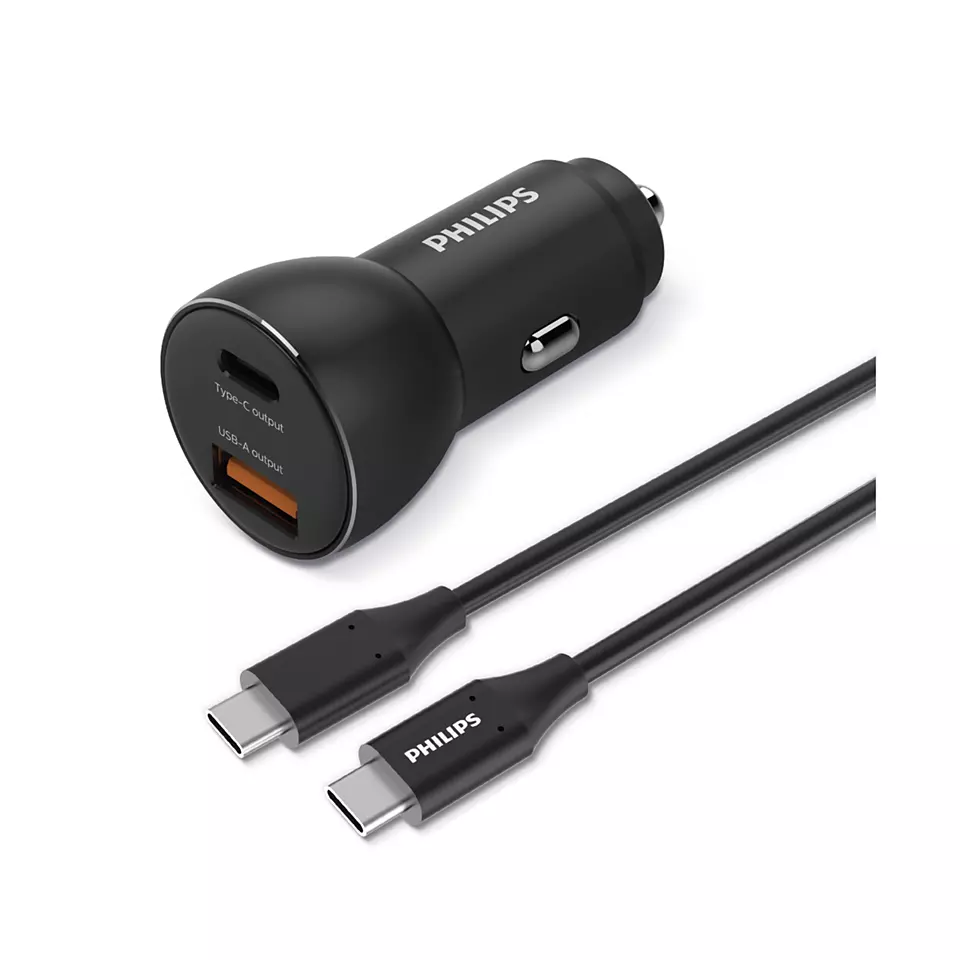 מטען חשמל מהיר לרכב  PHILIPS DLP2521C 00