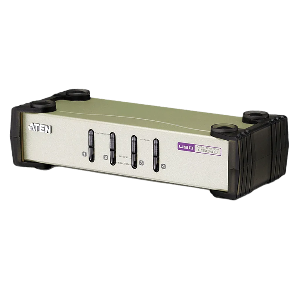 CS82U 2-Port PS 2-USB VGA KVM Switch מבית ATEN