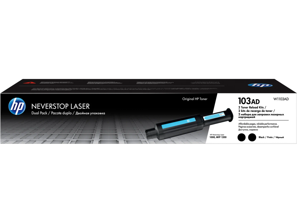 זוג טונרים Neverstop 103A מקורי W1103AD