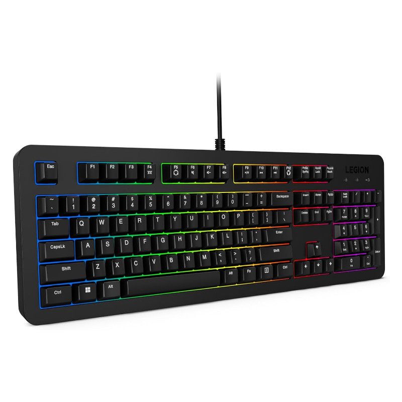 מקלדת גיימינג Lenovo Legion K310 RGB – עברית ואנגלית – Membrane – חיבור USB