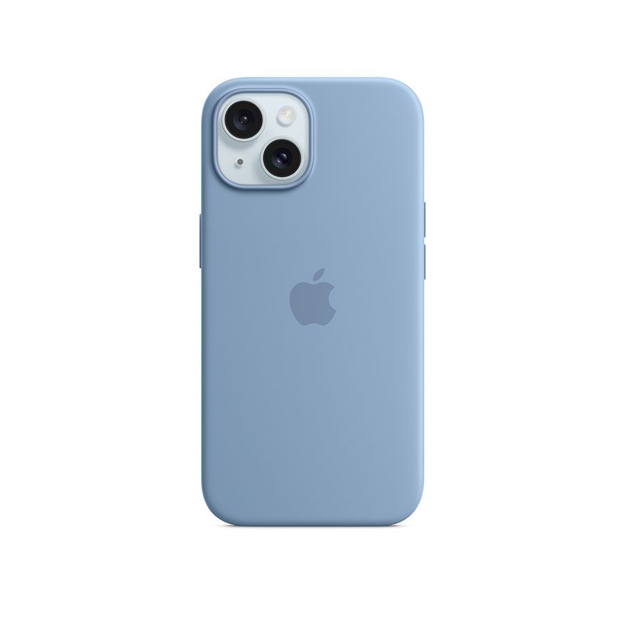 iPhone 15 Series Silicone Cases with MagSafe - Winter Blue