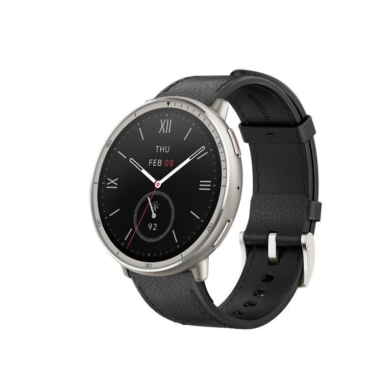 שעון חכם Amazfit דגם Active 2 Premium edition בצבע שחור