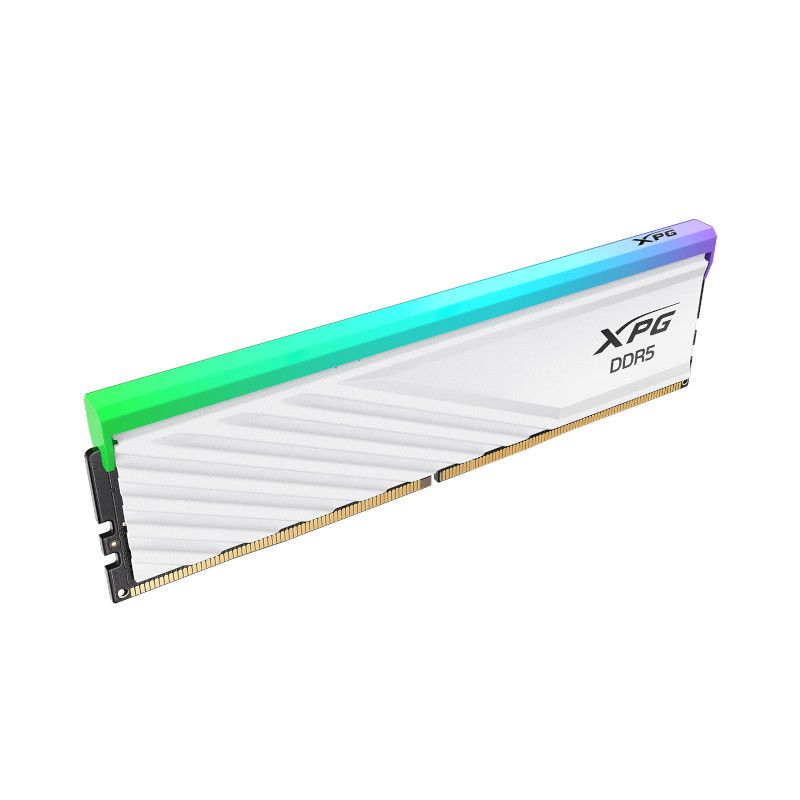 זיכרון למחשב נייח ADATA XPG Lancer Blade RGB – קיבולת 16GB – סוג DDR5 U-DIMM – מהירות 6000MHz – CL30 – צבע לבן – אחריות לכל החיים